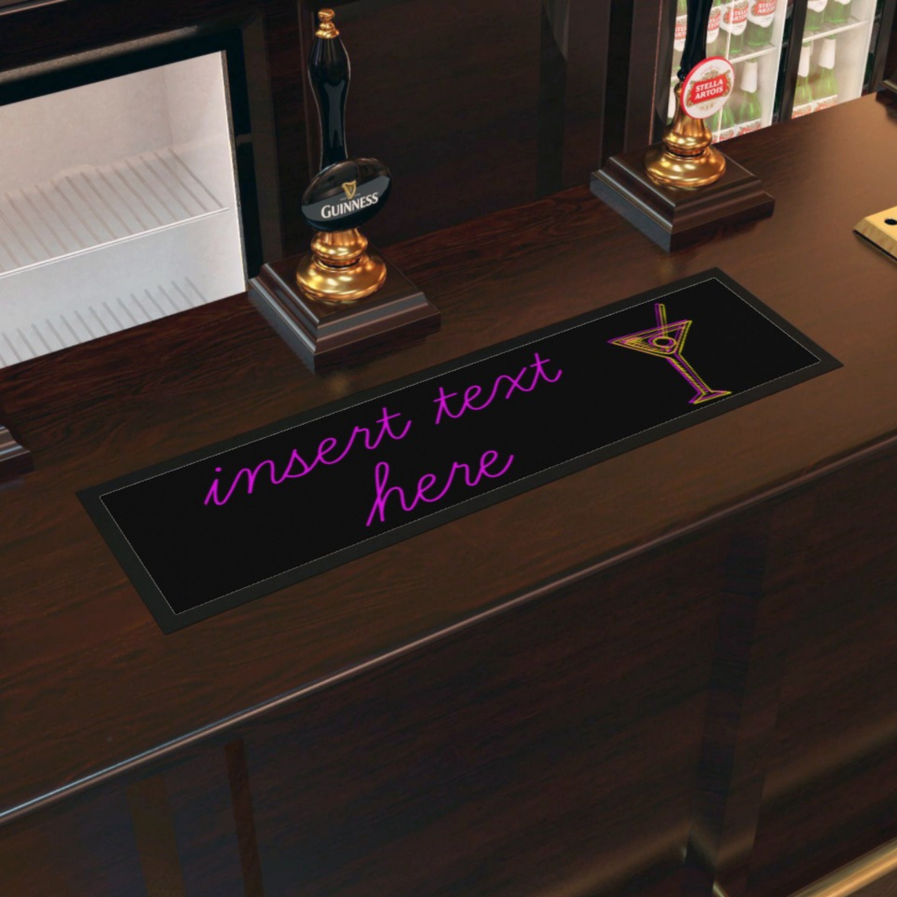 Personalised Bar Runner Perfect Home Bar Gift Funny Bar Etsy