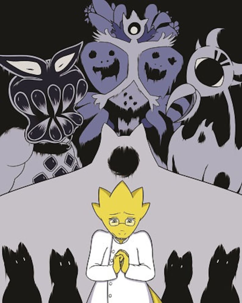 Undertale Game Fanart Print Alphy 