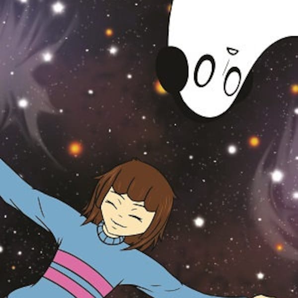 Undertale Game Fanart "Feel Like Garbage" Frisk Napstablook 5x7 Wall Art Poster