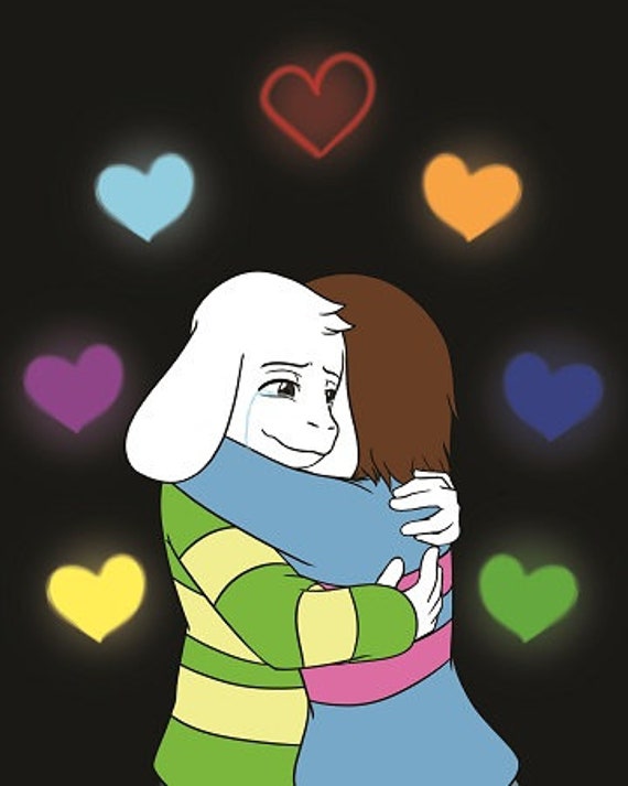 Undertale Game Fanart Print Children Frisk Asriel Etsy Undertale Game Fanart Print Children Frisk Asriel Etsy