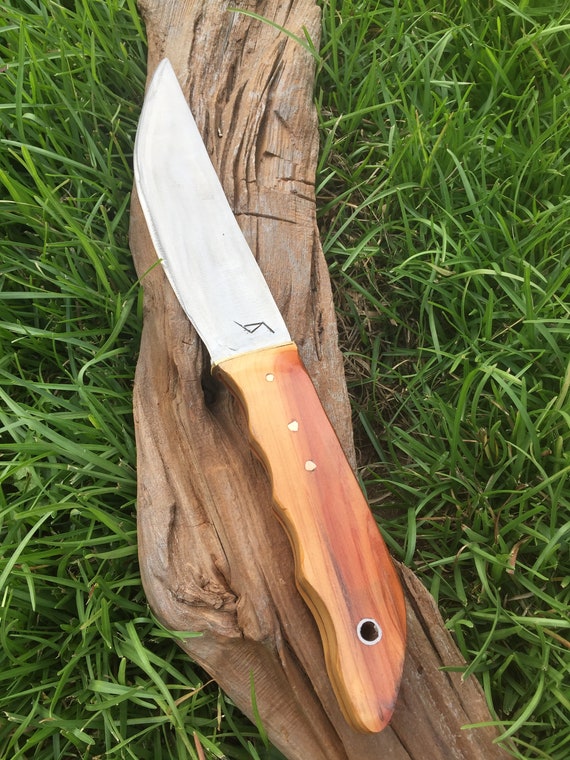 Hand Knife with a John Deere Lawnmower Blade and Cedar Etsy