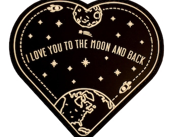 I Love You To The Moon And Back | PVC Morale Patch