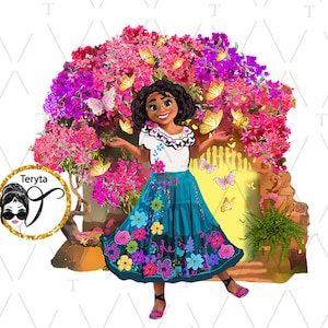 Mirabel, Mirabel PNG Encanto PNG Mirabel hand drawn Sublimation design T Shirt design planner stickers