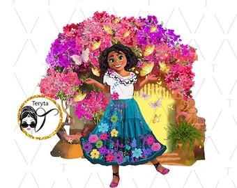 Mirabel PNG: Diseño de sublimación Encanto dibujado a mano (Descarga digital)