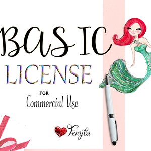 Teryta-basislicentie voor commercieel gebruik, voor een enkele clip arts-set of naadloos patroon- of sublimatieontwerp, png- of mager bekerontwerp