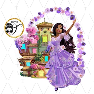 Isabela Encanto  Sublimation, Isabella Madrigal PNG, Encanto PNG, Isabella illustration, Isabella T Shirt design, Card  printable art