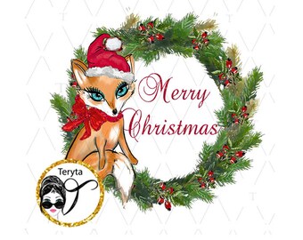 Cute FOX png, Cute merry christmas note, fox, png, Christmas forest animals, Cute baby fox PNG, Christmas PNG, Cute animals, clipart