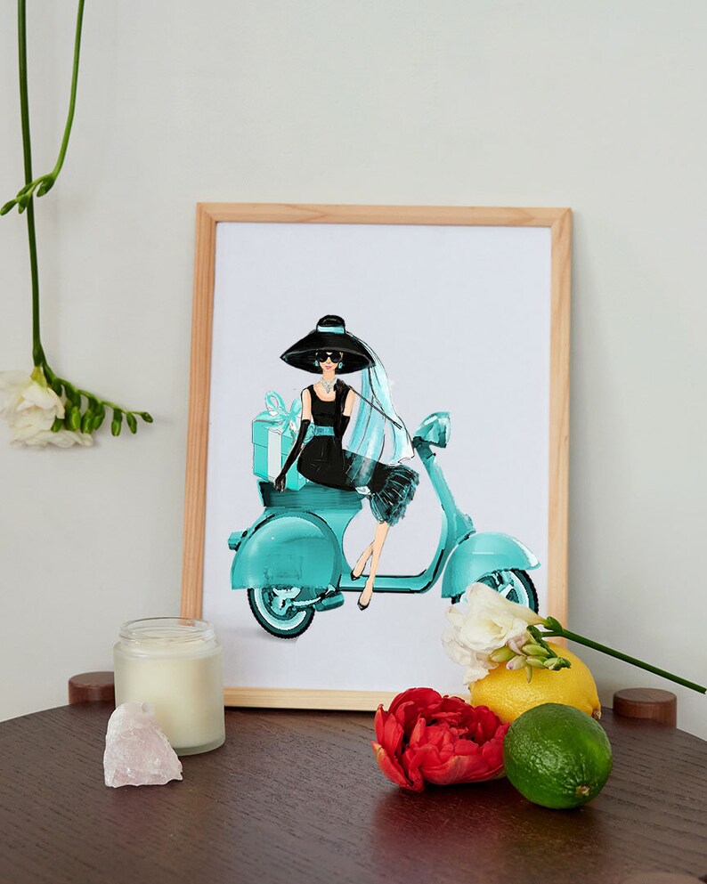 audrey hepburn motorcycle