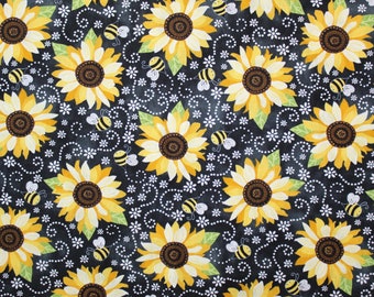 Timeless Treasures You Are My Sunshine, 100% Cotton Fabric by the Half Yard.