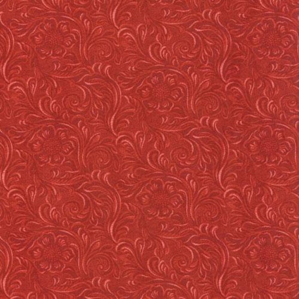 Western Basics from Moda Fabrics Tooled leather Rust 11216 22 . 100% Cotton Fabric By the Half Yard.