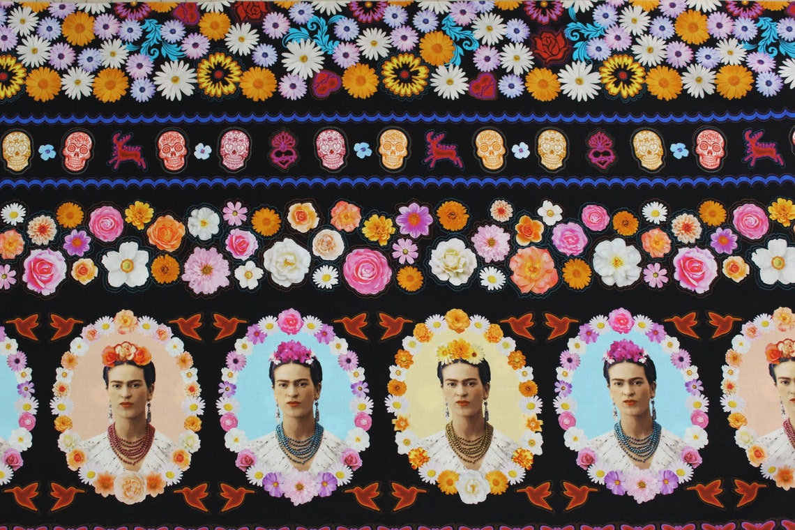 Frida Kahlo Auld Robert Kaufman 100 Cotton Fabric. Etsy