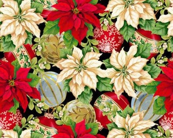 Henry Glass Christmas Legend 2 by Bruce Park Collection. 100% Cotton Fabric by the Half Yard.
