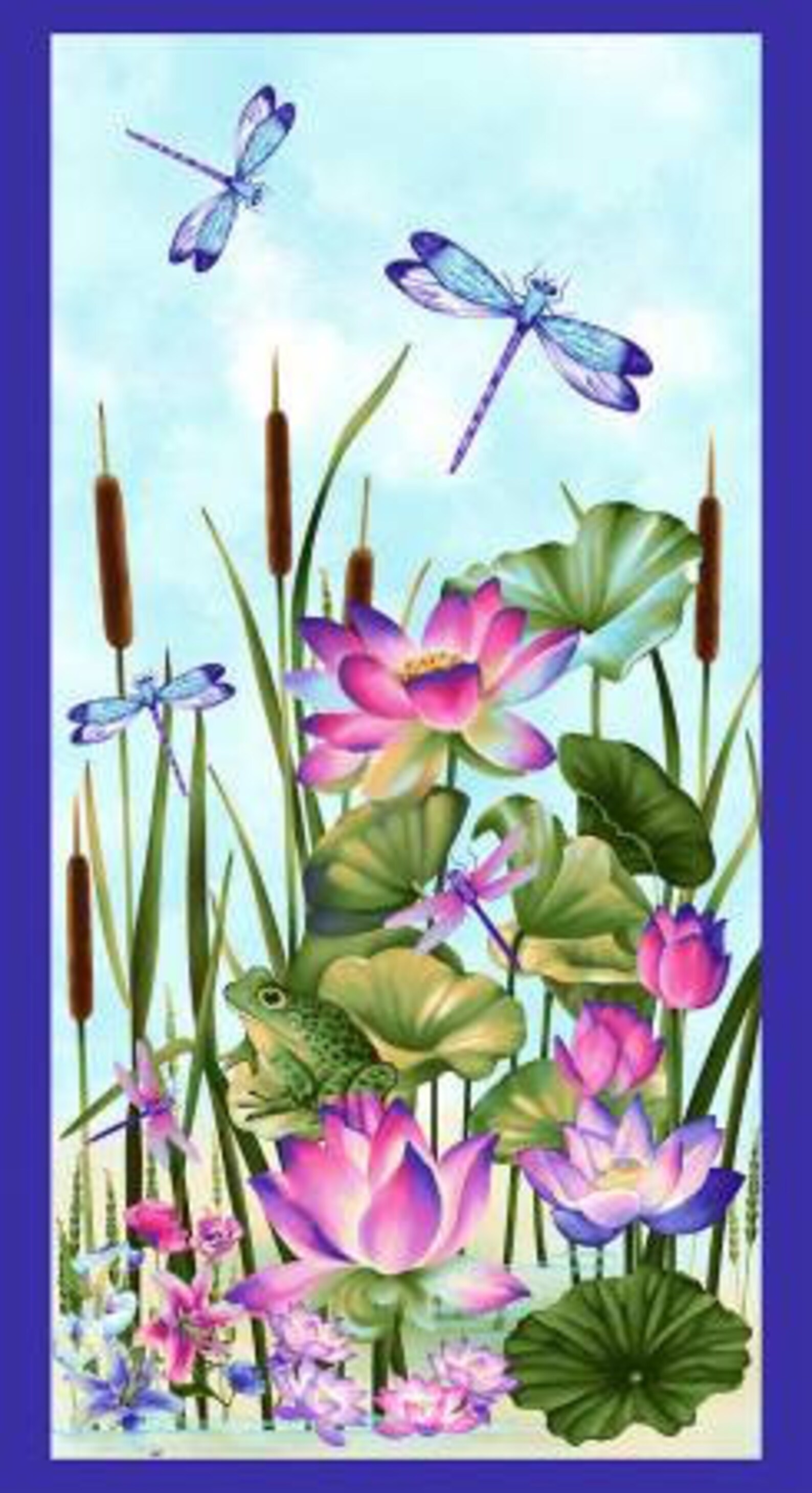 Henry Glass Dragonfly Lagoon By Color Principle Collection Etsy