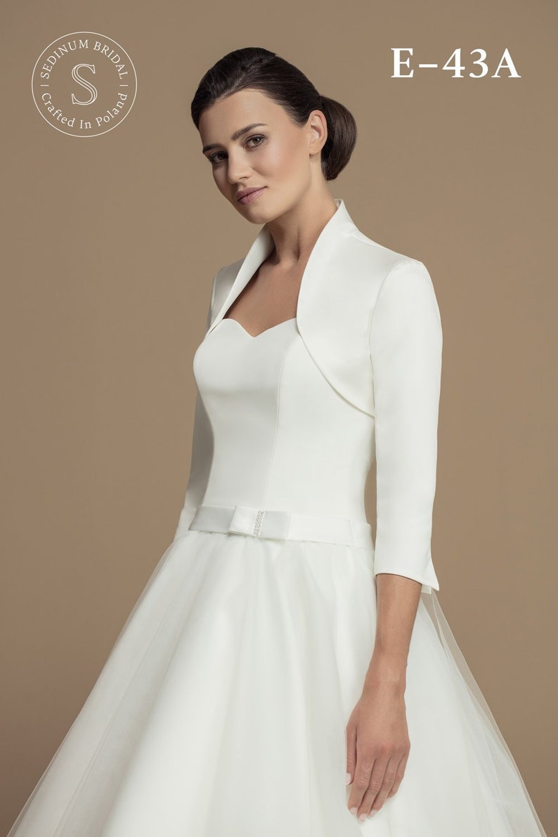 Classic Satin Bridal Bolero High Quality Good Price Etsy