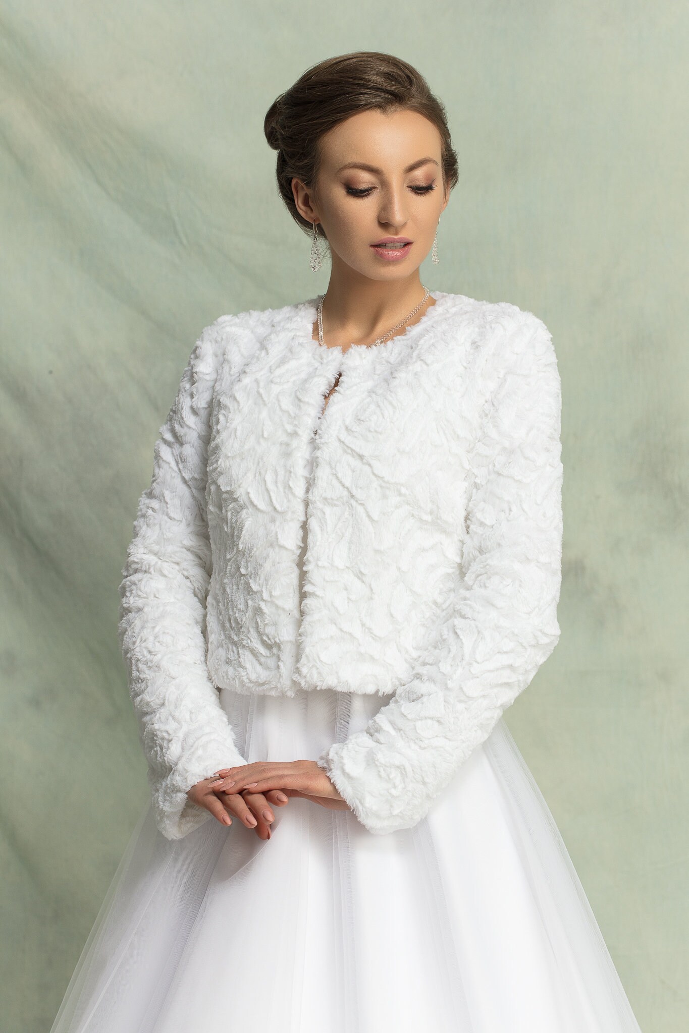 Жакет На Свадебное Платье Осенью фото 25