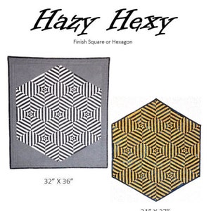 Hazy Hexy Wall Quilt Pattern (Printed Version)