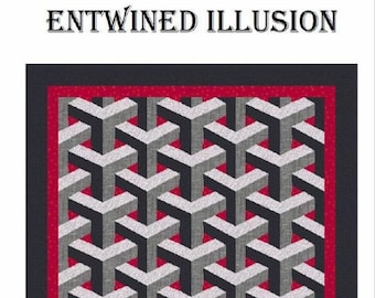 Entwined Illusion Wall Quilt Pattern (PDF Download)