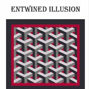 Entwined Illusion Wall Quilt Pattern (PDF Download)
