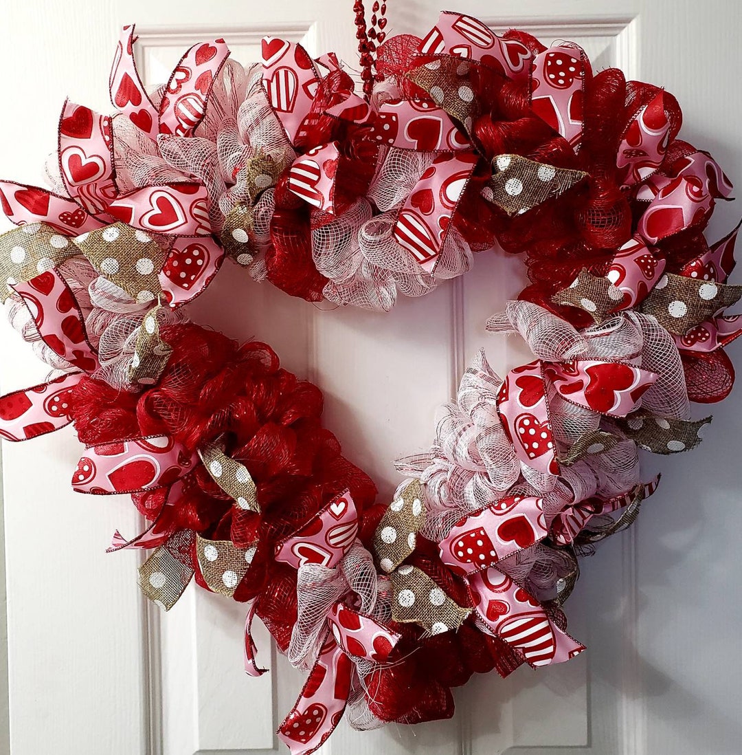 Make a Valentine's Day Wreath from Dollar Store Ornaments - Bright