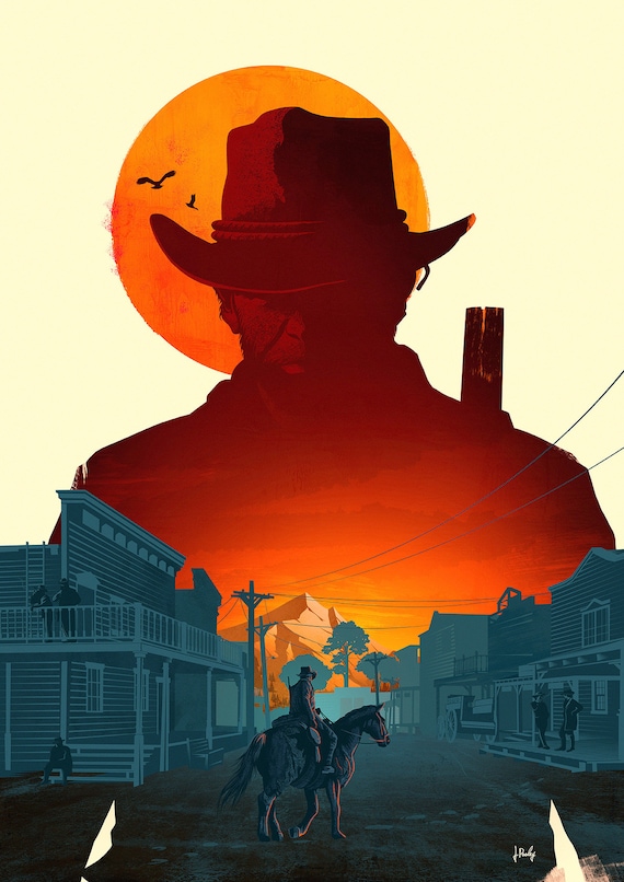 Red Dead Redemption Arthur Morgan Wild West Cowboy Poster -  Hong Kong