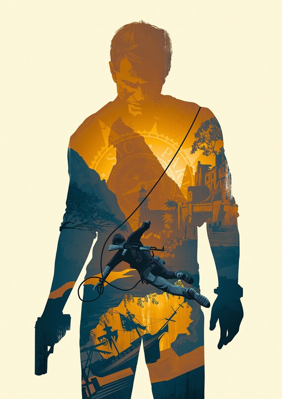 Uncharted 4 Nathan Drake Art Board Print for Sale by MarinaLexaArt