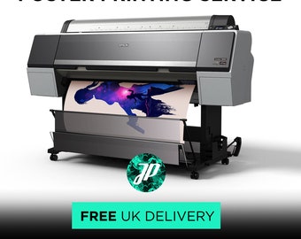 Custom Printing Service - Poster Prints A4 A3 A2 A1 A0 - Free UK Delivery