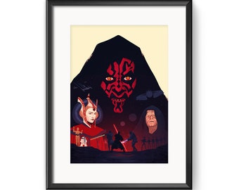 Star Wars Poster | Episode I – The Phantom Menace Print