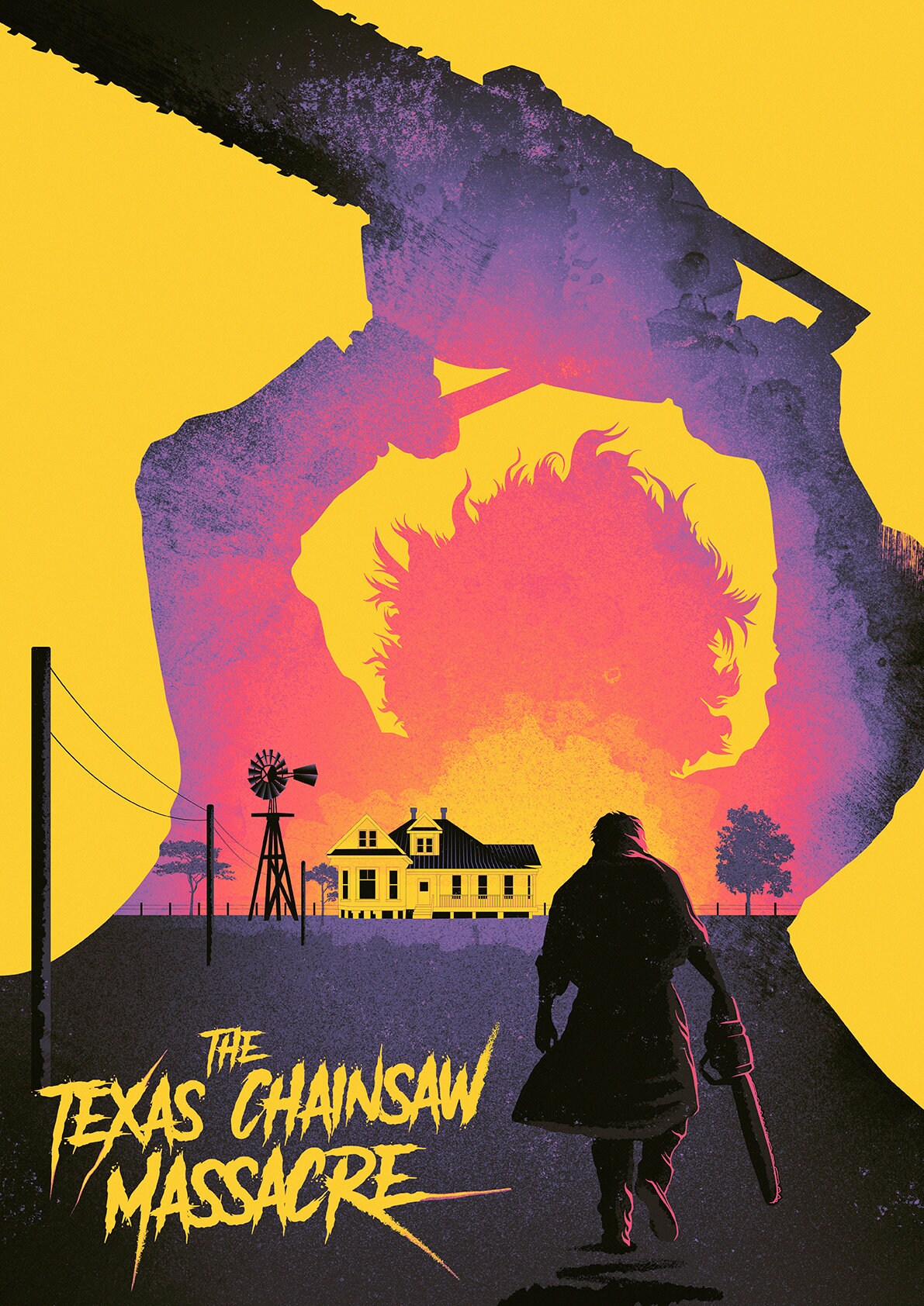The Texas Chainsaw Massacre Horror Movie Print Leatherhead | Etsy