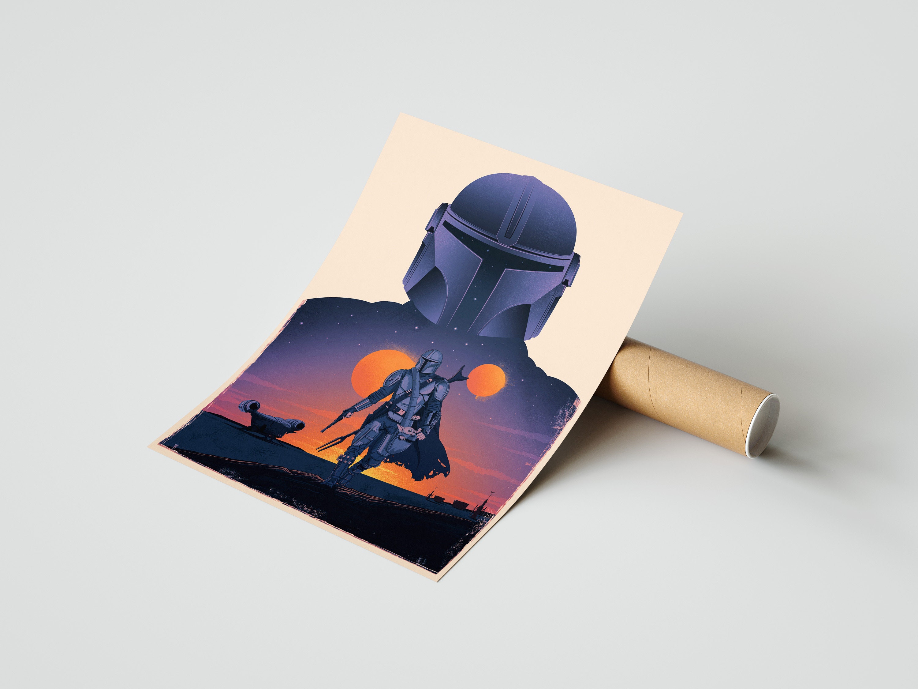 The Mandalorian Poster Star Wars Print - Etsy