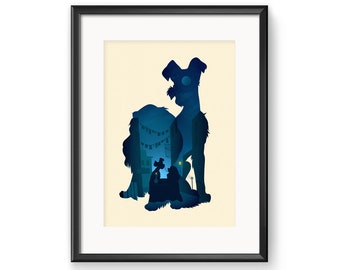 Disney Lady and the Tramp Poster Print