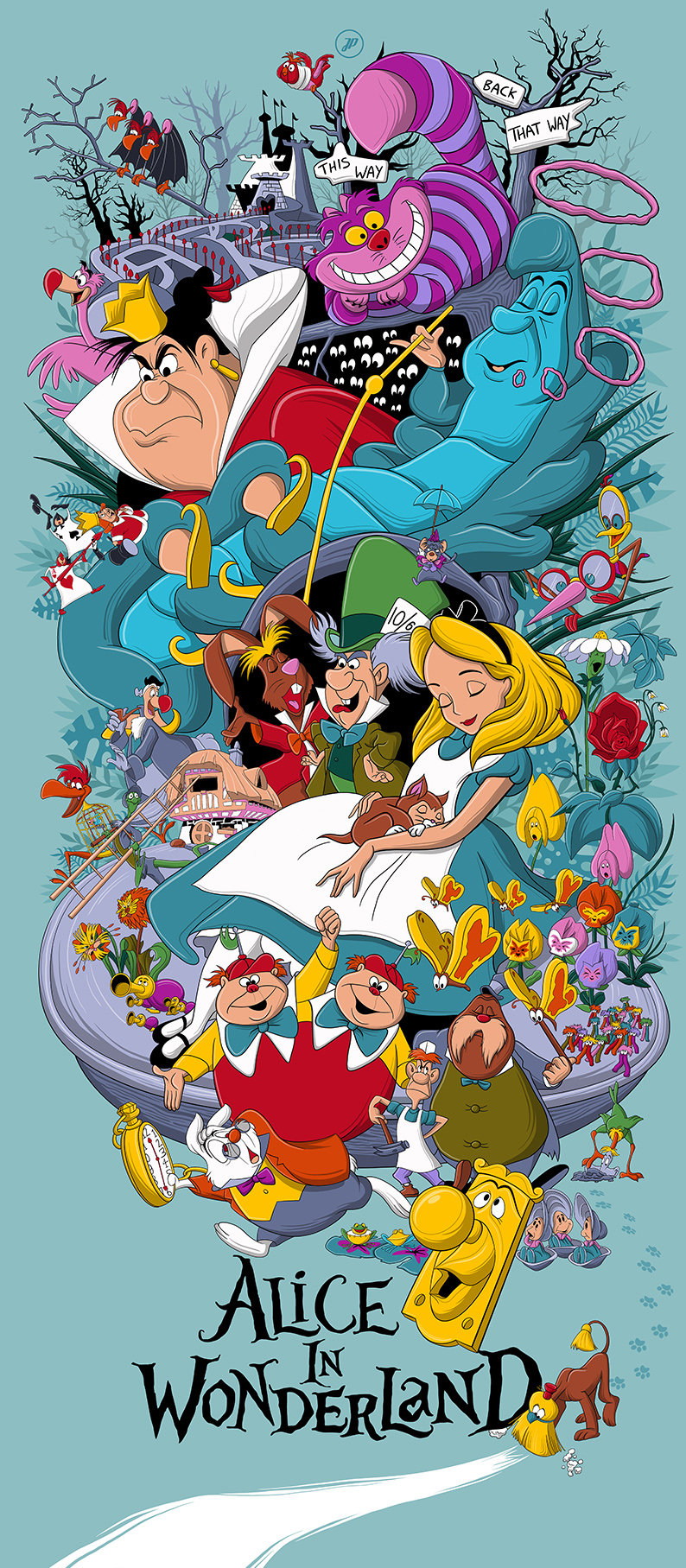 Buy Disney Alice in Wonderland Poster Online in India - Etsy