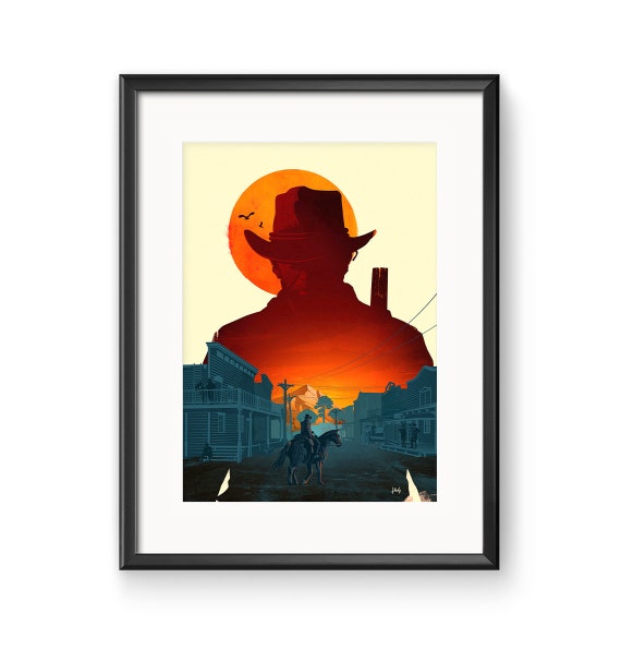 Red Dead Redemption Arthur Morgan Wild West Cowboy Poster 