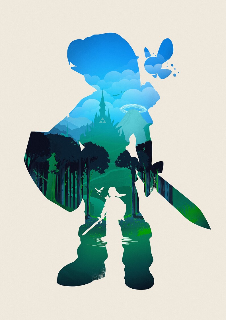 Cartel de la Leyenda de Zelda: Ocarina del Tiempo N64 | Etsy
