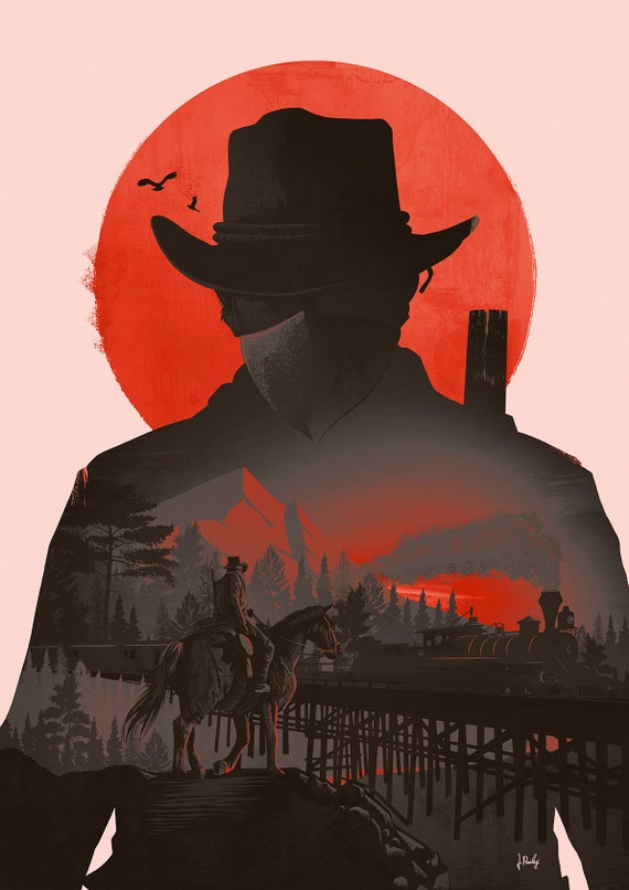 Red Dead Redemption Arthur Morgan Wild West Cowboy Poster -  Hong Kong