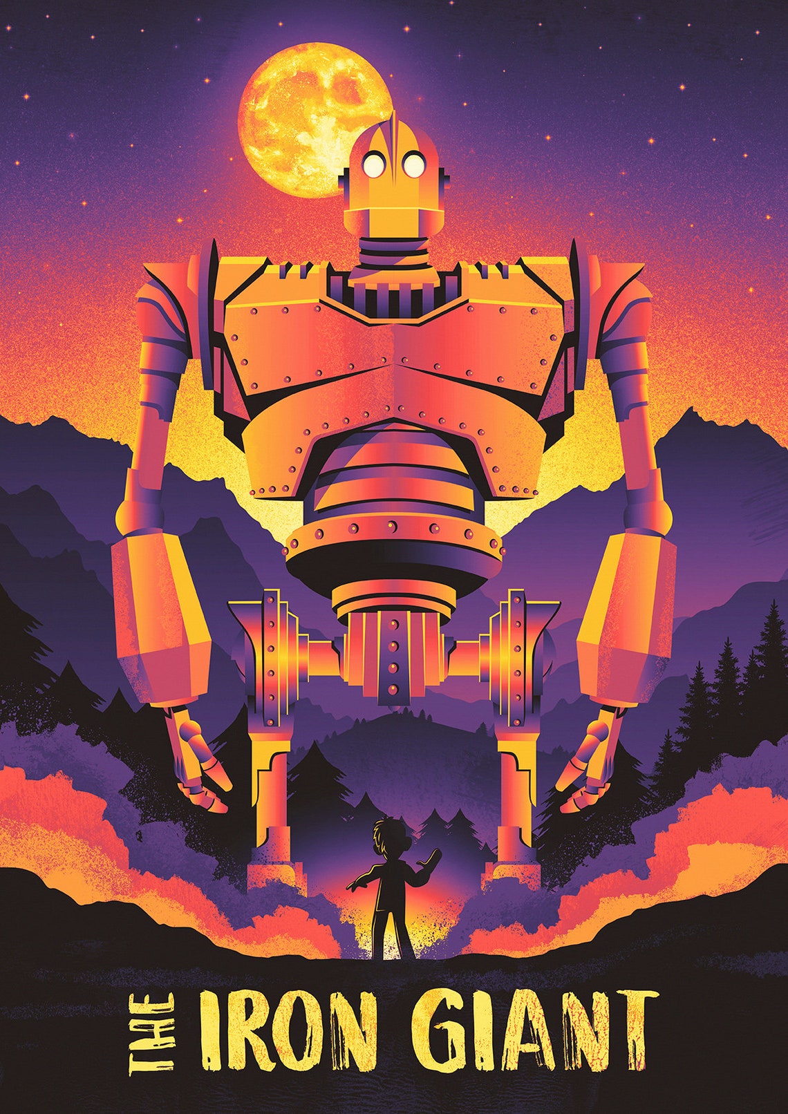 The Iron Giant Poster Print Etsy UK