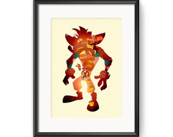 Crash Bandicoot Poster Print