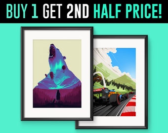 Buy Any PRINT and get 2ND HALF PRICE! Poster Print Deal