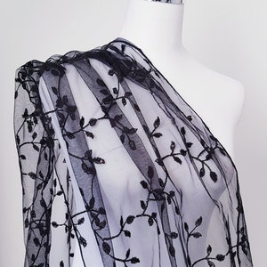 Black Shawl. Black Scarf. Black Embroidered Shawl. Black Wedding Shawl. Black Wrap. Black Veil. Black Special Occasion Shawl. Gift For Her