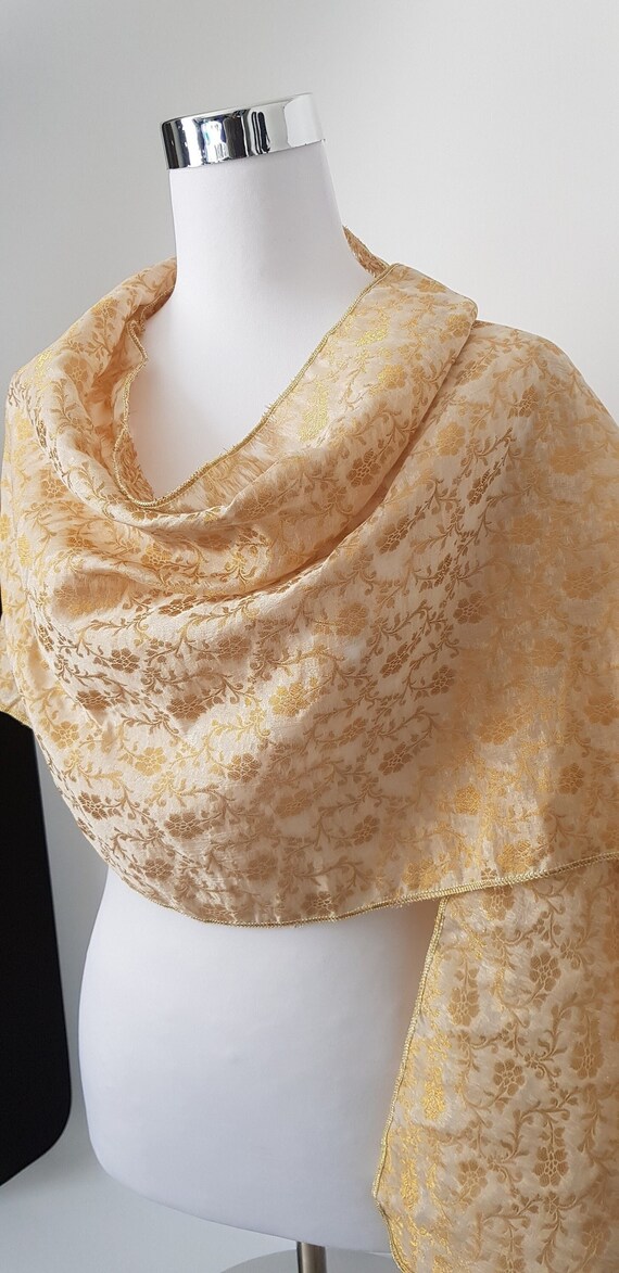 womens gold shawl