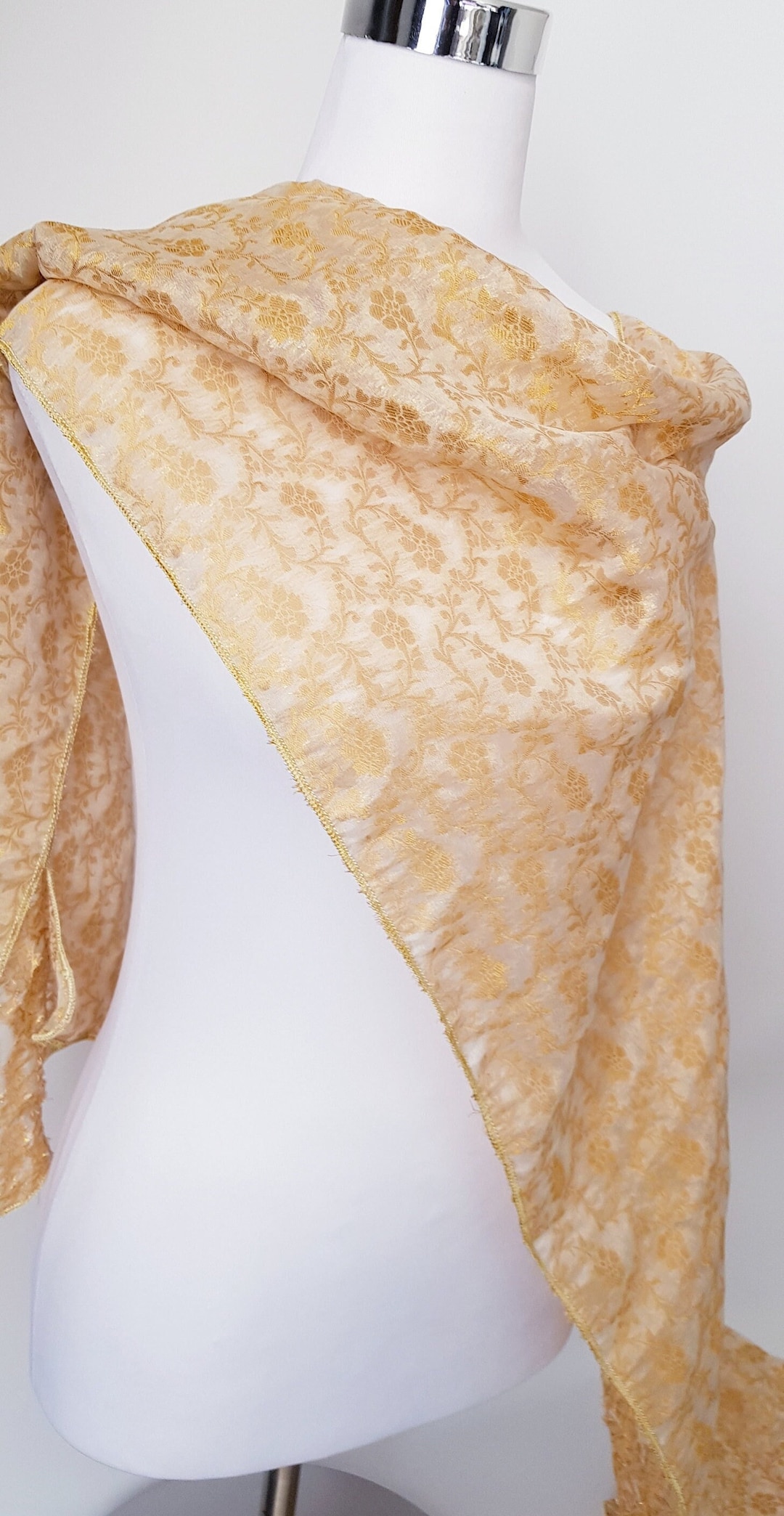 womens gold shawl