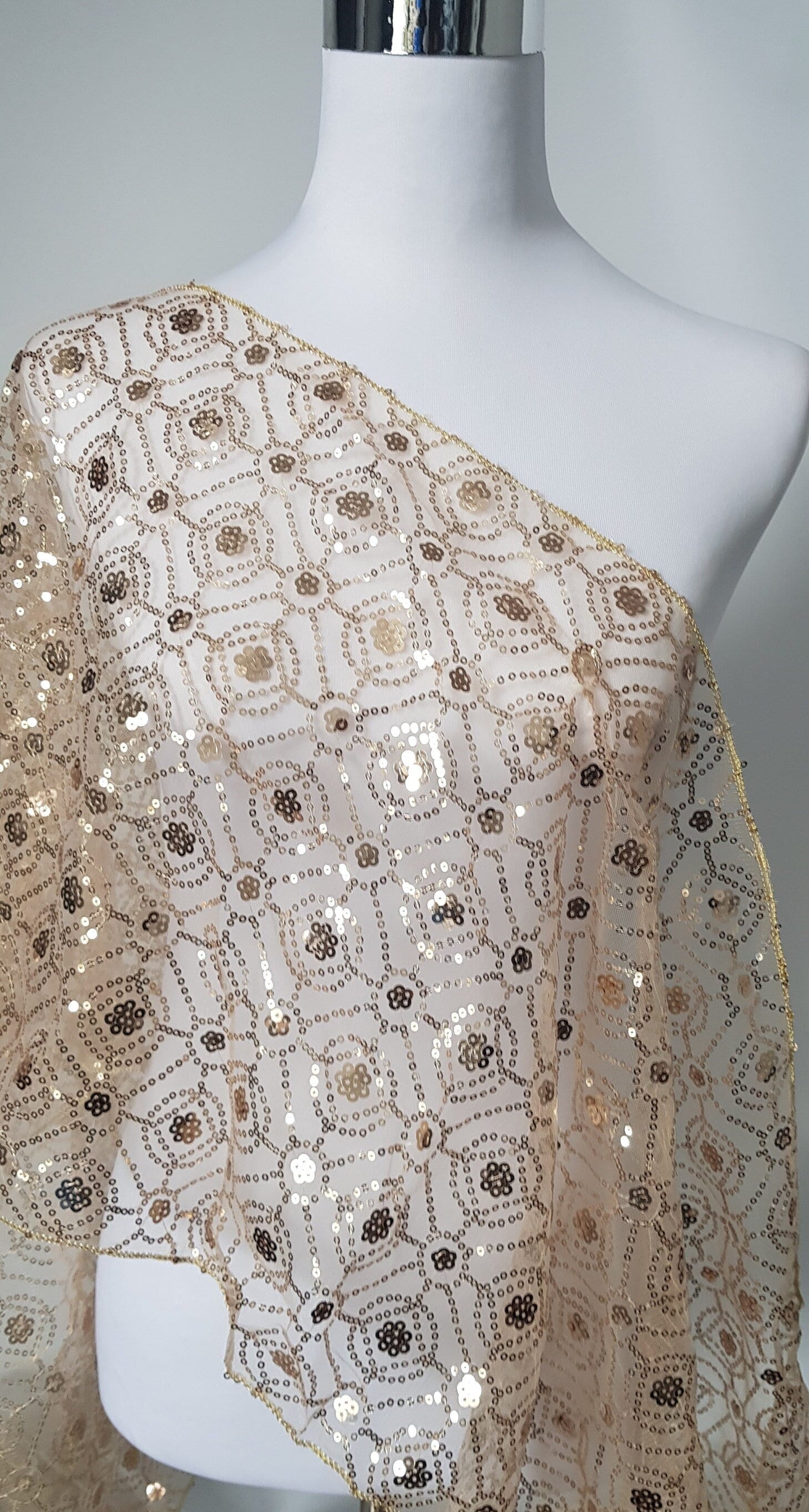 womens gold shawl