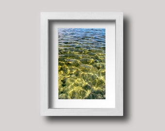 Sea Photography Print, Crystal Clear Water, Seascape Print, Nature Wall Art, Water Wall Decor, Nautical Home Decor, Ocean Art, Sea Magic