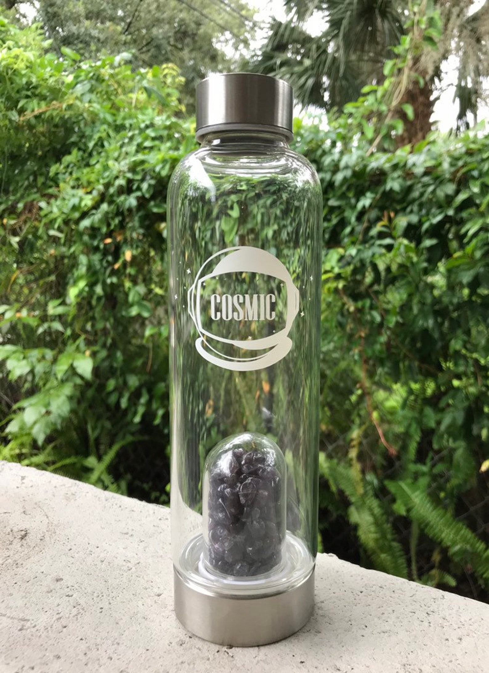 Crystal Infused Elixir Water Bottle Metaphysical Energy Etsy