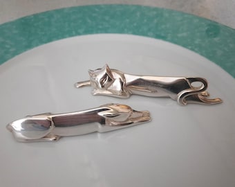 Porte-couteau Christofle Gallia Par Sandoz - Métal Argenté Art Déco - Le Cochon