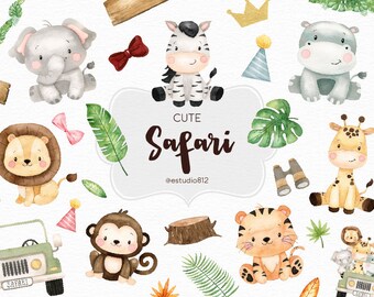 Download Watercolor Animals Etsy