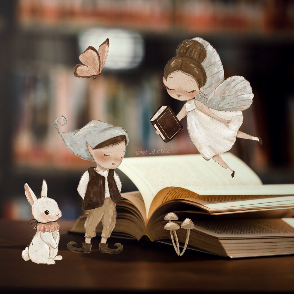 Fairy Tale, Rabbit, Mushroom, Magic, Fairies, Bobolettes, Books, Elf ...