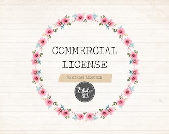 Commercial License - Digital Download Printable ClipArt Watercolor Clipart