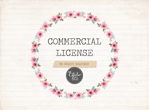 Commercial License Digital Commercial Mass Production No Credit License,Clip Art License,Graphics License,Basic License Product License
