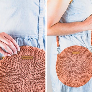 Crochet Circle Bag Pattern | Crochet Round Bag Pattern | Crochet Circle Purse | PDF | Tutorial Video