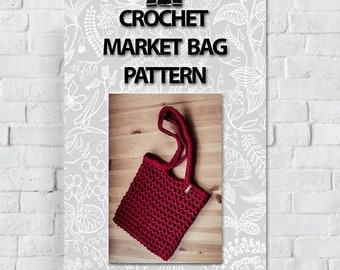 Crochet Reusable Net Bag Pattern | Crochet Market Bag Pattern | Crochet Mesh Bag Tutorial
